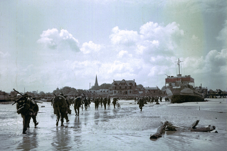 Canadian landings at Juno Beach.