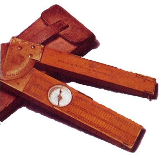 A cropped image of a measuring tool. 
