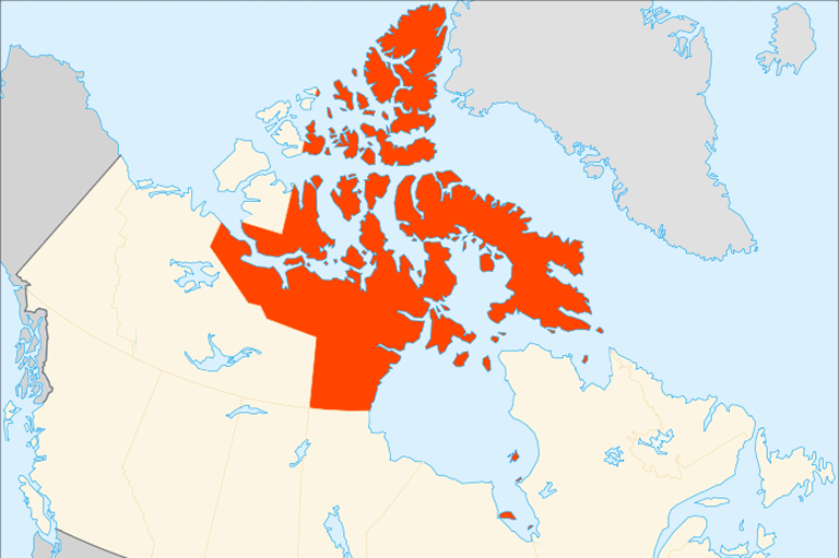 The Creation Of Nunavut Canada S History   ExpFirNunavutMap768x511 .aspx