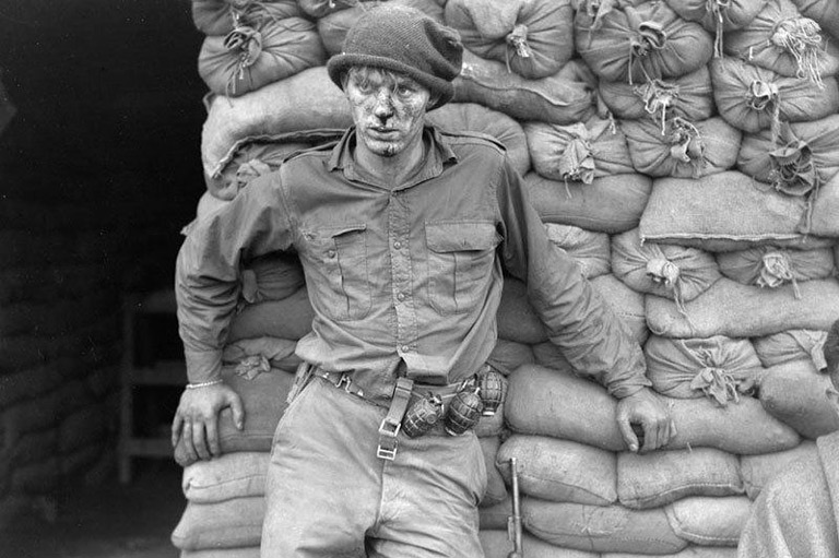 Black and white photograph