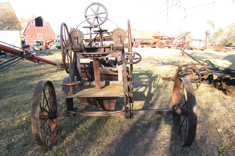 Old machinery is ready to be auctioned at the Brehon farm.