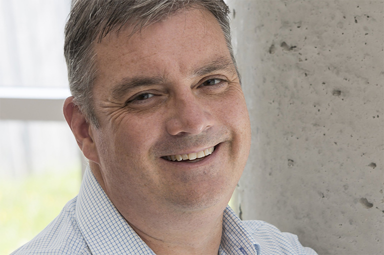 Colour photograph of Tim Cook. Credit: Marie-Louise Deruaz, Canadian War Museum