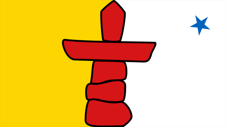 The Creation Of Nunavut Canada S History   ExpFirCrationOfNunavutFlag768x432 .aspx